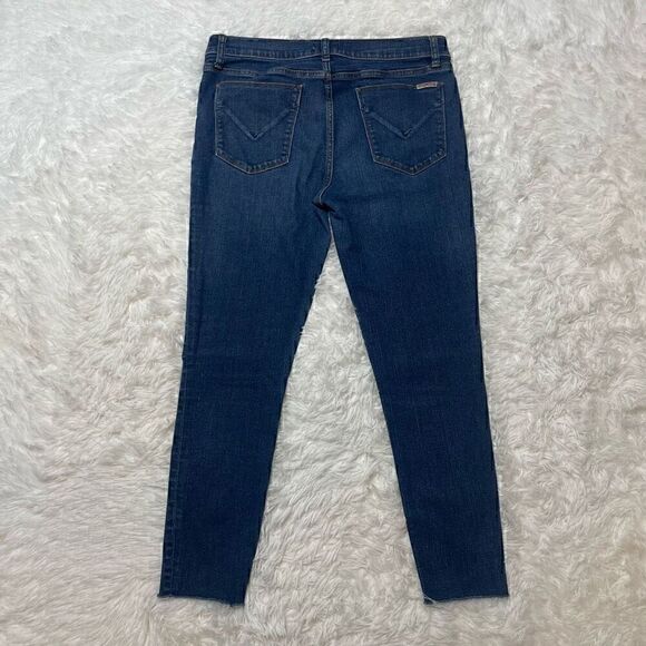 Hudson Krista Ankle Super Skinny Jeans Denim Womens Size 31 Raw Hem - Picture 8 of 11